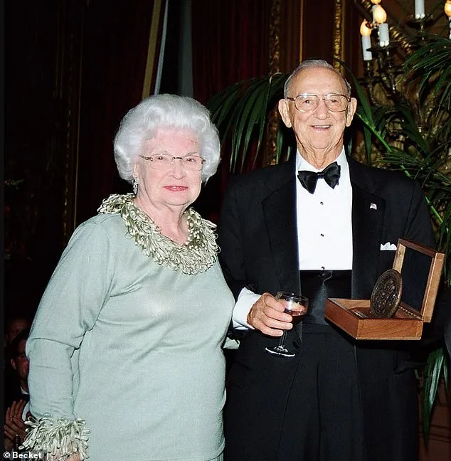 The property's original owners Rhodora and John Donahue are pictured. Both have since died, with their relatives opting to sell their main home