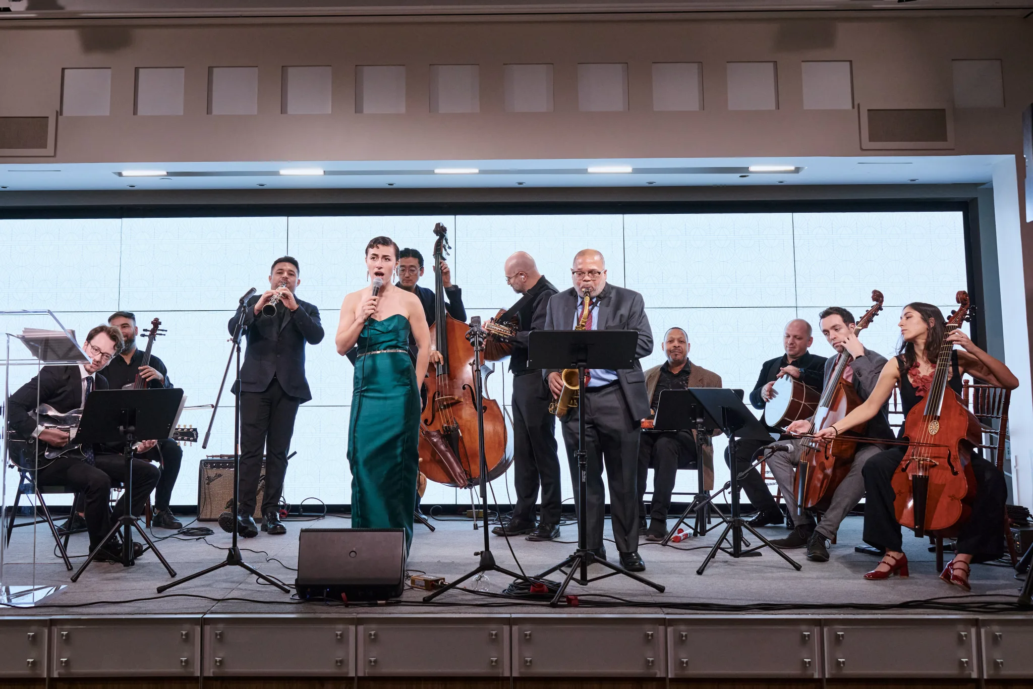 The talented artists of Arvest end the night of rhythms and flavors on a high note
