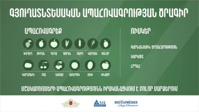 «Գյուղատնտեսության ոլորտում ապահովագրական համակարգի ներդրման փորձնական ծրագրի իրականացման համար պետական աջակցության» ծրագիր