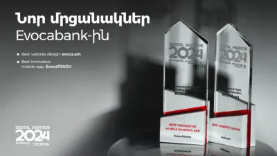 Մրցանակներ Evocabank-ին Armenia Digital Awards 2024-ի կողմից