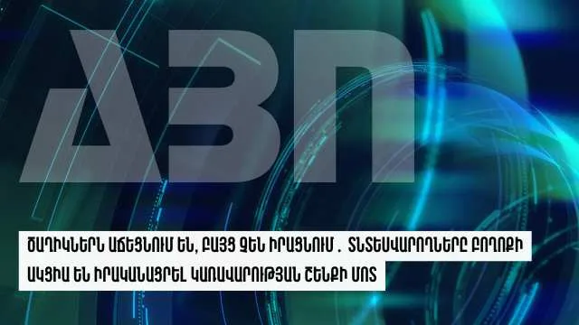 Ծաղիկներն  աճեցնում են, բայց չեն իրացնում․ տնտեսվարողները բողոքի ակցիա են իրականացրել կառավարության շենքի մոտ