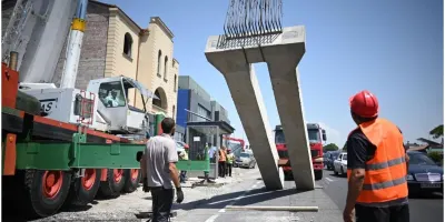 Երևանի հյուսիսային ավտոկայանի մոտ վերգետնյա հետիոտնային անցում է կառուցվում