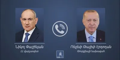 Փաշինյանն ու Էրդողանը հեռախոսազրույց են ունեցել․ Հայաստանի և Ադրբեջանի միջև խաղաղության հաստատումը տարածաշրջանային նոր որակի համագործակցություն հաստատելու հնարավորություն է ստեղծում