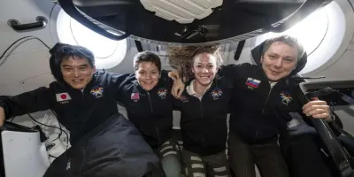 Տիեզերքում 5 ամիս մնալուց հետո չորս տիեզերագնաց Երկիր են վերադարձել