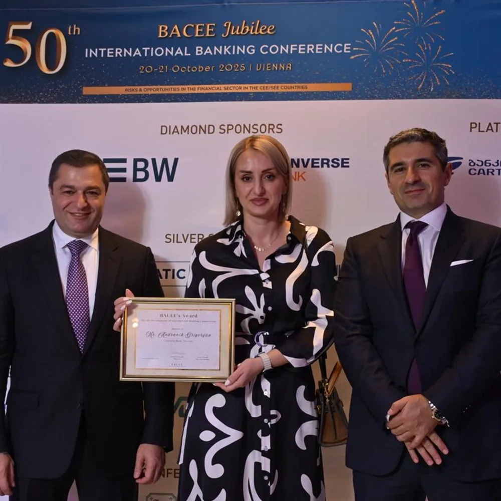 Converse Bank Receives BACEE Award for International Banking Cooperation at 50th Jubilee Conference