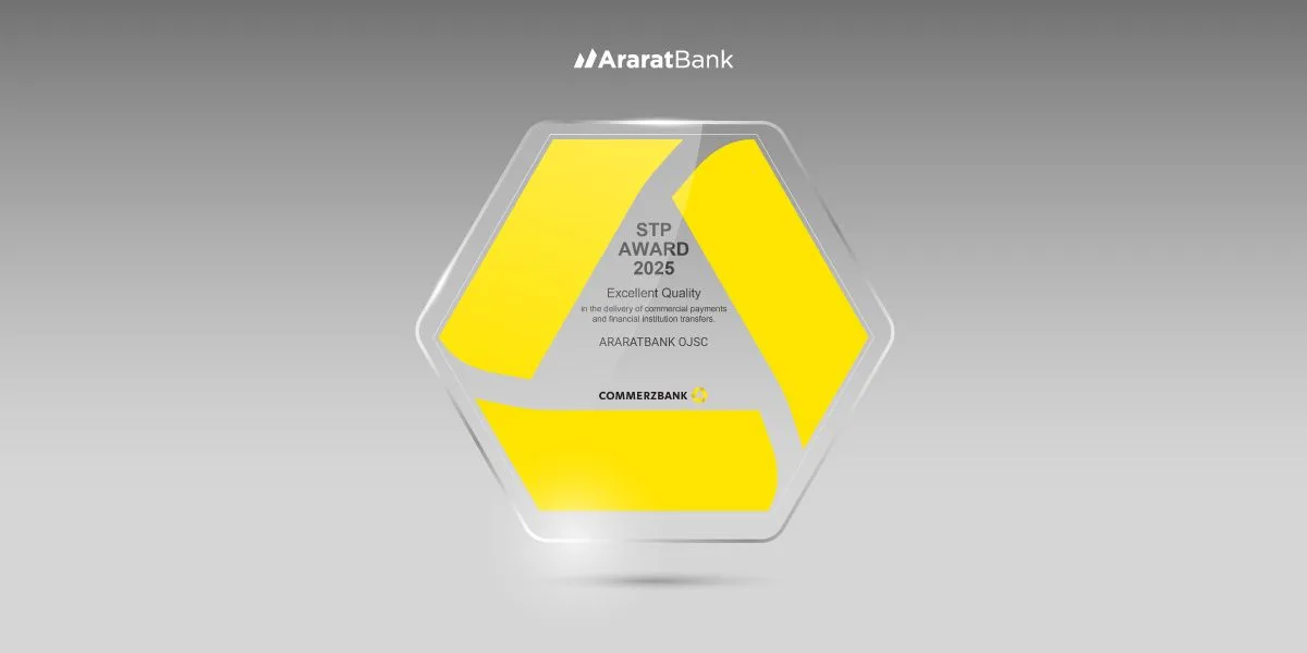 AraratBank Receives STP Excellence Award from Commerzbank AG