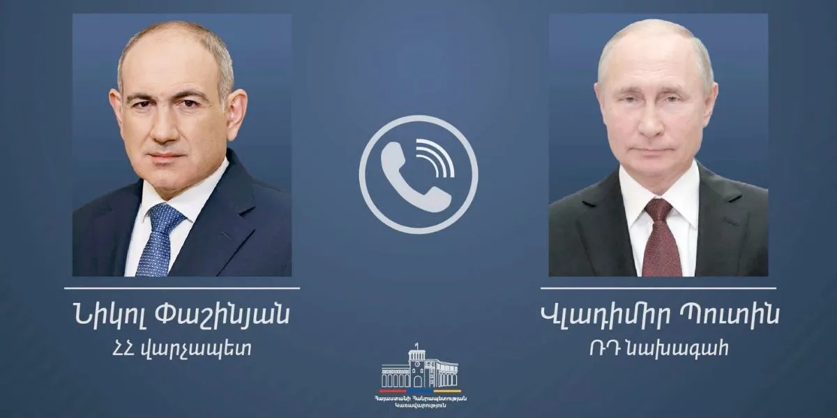 Փաշինյանն ու Պուտինը հեռախոսազրույց են ունեցել․ ինչ հարցեր են քննարկվել