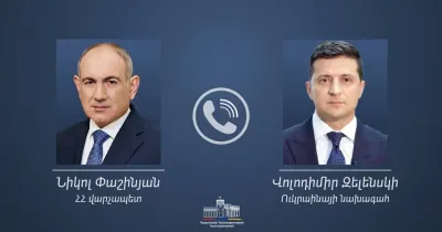 Նիկոլ Փաշինյանը հեռախոսազրույց է ունեցել Ուկրաինայի նախագահ Վոլոդիմիր Զելենսկիի հետ