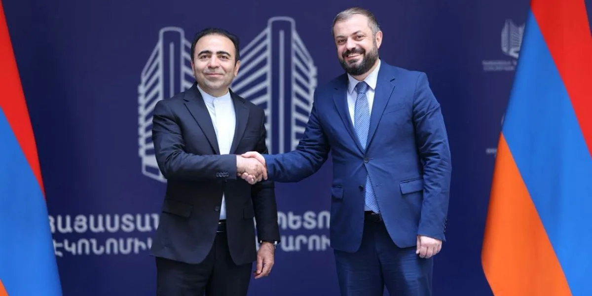 Էկոնոմիկայի նախարարն ու Իրանի դեսպանը քննարկել են հայ-իրանական տնտեսական համագործակցության զարգացման հարցեր