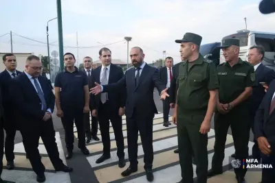 ԱԳՆ ղեկավար կազմը դեսպանների հետ այցելել է Հայաստան-Թուրքիա սահմանի «Մարգարա» անցակետ