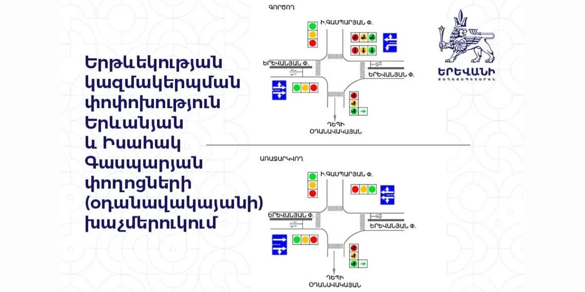 Երթևեկության փոփոխություն կկատարվի օդանավակայանի խաչմերուկում