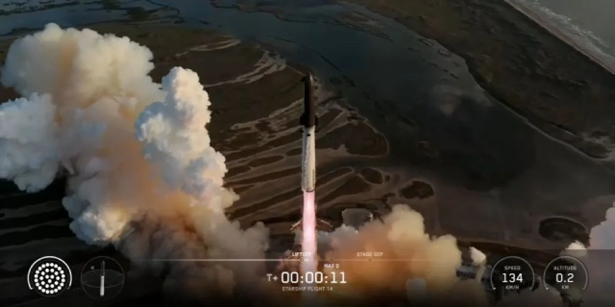 SpaceX ընկերության Starship տիեզերանավը պшյթել է ջրի վրա վայրէջք կատարելիս