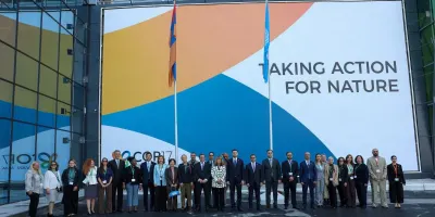 COP17-ին ընդառաջ՝ ՄԱԿ-ի դրոշի բարձրացման հանդիսավոր արարողություն Երևանում