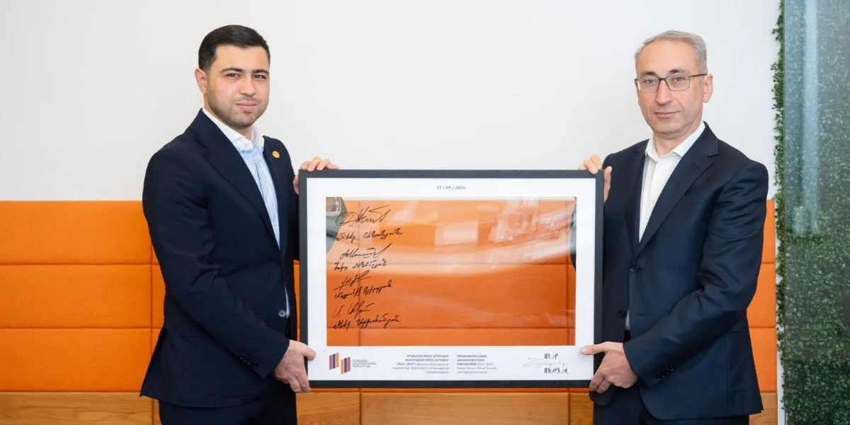 IDBank Supports the Reconstruction of the Spandaryan Canal: Commemorative Plaque Dedicated to the Project Signed